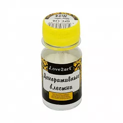 Наполнитель для шейкера "Блестки. Белый матовый", 20 гр (Love2art) Наполнитель для шейкера "Блестки. Белый матовый", 20 гр (Love2art)