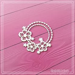 Чипборд "Круглая рамка с цветами", 5х5 см (СкрапМагия) Чипборд "Круглая рамка с цветами", 5х5 см (СкрапМагия)