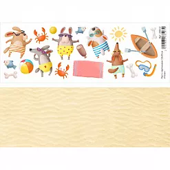 Лист с картинками 10х30 см "Пляж" (ScrapMania)
