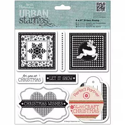 Набор резиновых штампов на вспененной основе "Крафт Рождество. Рамы, ярлычки" (DoCrafts) Набор резиновых штампов на вспененной основе "Крафт Рождество. Рамы, ярлычки" (DoCrafts)