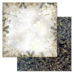 Набор бумаги 20х20 см "Фономикс. Новогодний", 12 листов (ScrapMania)