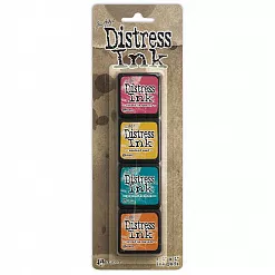 Набор штемпельных подушечек Distress mini kit 1 (Ranger)
