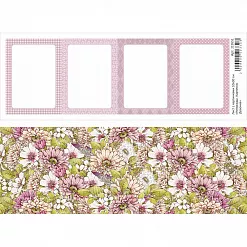 Лист с картинками 10х30 см "Непоседы. Карточки. Девочка" (ScrapMania)