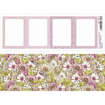 Лист с картинками 10х30 см "Непоседы. Карточки. Девочка" (ScrapMania)
