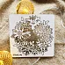 Чипборд "Сказочная осень. Венок из сухоцветов", 8,5х8,2 см (Белый кот)