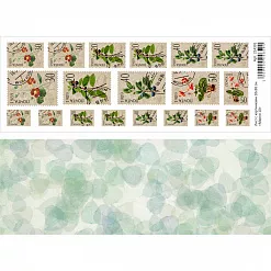 Лист с картинками 10х30 см "Марки 10" (ScrapMania)