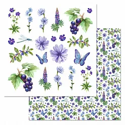 Набор бумаги 20х20 см для вырезания и вдохновения "Ботаника", 6 листов (ScrapMania)