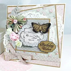 Набор бумаги 20х20 см "Floral muse", 48 листов (Dovecraft)