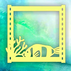 Украшение из чипборда "Морское дно" (Muscari) Украшение из чипборда "Морское дно" (Muscari)