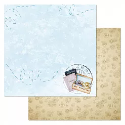 Набор бумаги 30,5х30,5 см "Путеводитель", 12 листов (ScrapMania)