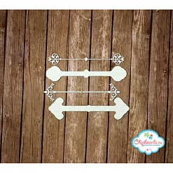 Набор украшений из чипборда 3D "Объемные узоры" (Chipboards)