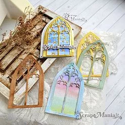 Нож "Окна. Королевский витраж", 4,5х7,8 см (ScrapMania)