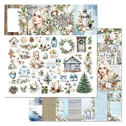 Бумага "Времена года: зима. Картинки" (ScrapMania)