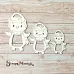 Чипборд "Снеговички. Шейкер. Пингвин мини" (ScrapMania)