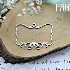 Украшение из чипборда "Рамка 744" (Fantasy) Украшение из чипборда "Рамка 744" (Fantasy)