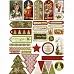 Скрап-карта А4 "Винтажные новогодние ярлыки" (ScrapMania)