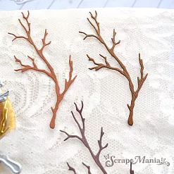 Нож "Ветка дерева", 3,6х8,3 см (ScrapMania)