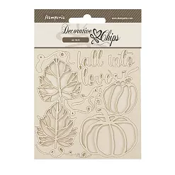 Чипборд "Golden Harmony. Тыквы", 14х14 см (Stamperia)