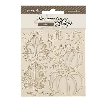 Чипборд "Golden Harmony. Тыквы", 14х14 см (Stamperia)