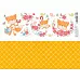 Лист с картинками 10х30 см "Детские приключения. Лисенок и цветы" (ScrapMania)