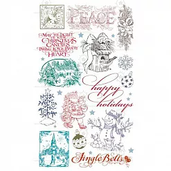 Набор натирок 12х20 см "Рождество 3" (ScrapBerry's)