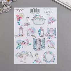Наклейки 16х21,5 см "Shabby love" (Фабрика Декору)