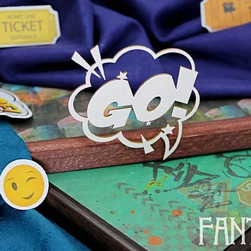 Чипборд "GO! 2050", 6,2х7,1 см (Fantasy)