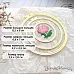 Нож "Пяльцы. Круглые с пионом", 8,5х9 см (ScrapMania)