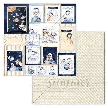 Бумага "To the moon and back. Space card's" (Summer Studio)