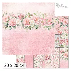 20х20 Бумага "Цветочный вернисаж. Розовый. Дизайн-Обложка" (ScrapMania) 20х20 Бумага "Цветочный вернисаж. Розовый. Дизайн-Обложка" (ScrapMania)