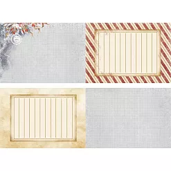 Лист с картинками 10х30 см "Волшебник. Журналинг. Полоска" (ScrapMania)