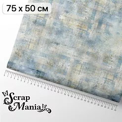 Отрез ткани 75х50 см "Элементарно, Ватсон! Потертая клетка" (ScrapMania)