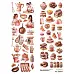 Лист с картинками 10х30 см "Кондитерская" (ScrapMania)