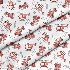 Отрез ткани 79х50 см "Пожарная служба" (Cotton)