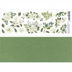 Лист с картинками 10х30 см "Улочки счастья. Цветы" (ScrapMania)