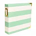 Альбом 20х20 см "Teal Stripes" (American Crafts)