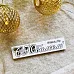 Чипборд "С юбилеем!", 1,5х7,5 см (Белый кот)