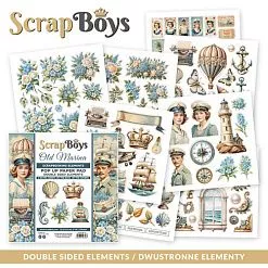 Набор бумаги 15х15 см "Old marina. Для вырезания", 24 листа (ScrapBoys)