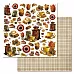 Набор бумаги 30,5х30,5 см "Магия кофе", 12 листов (ScrapMania)