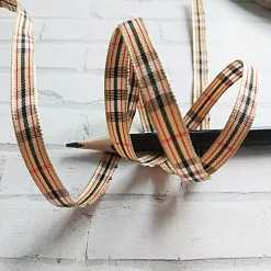 Лента репсовая "Шотландка", ширина 0,7 см, длина 1 м