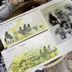 Штамп "По грибы", 4,3х4 см (AgiArt)