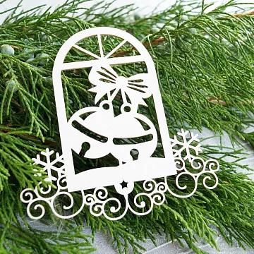 Чипборд "Окно с шариками", 9,2х9,4 см (LeoMammy)