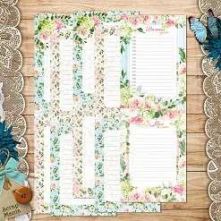 Набор листов 10х30 см "Обнимая счастье. Журналинг", 5 листов (ScrapMania)