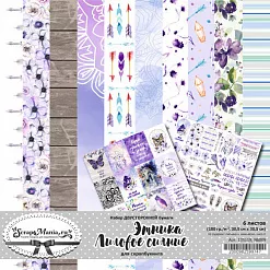 Набор бумаги 30,5х30,5 см "Этника. Лиловое сияние", 6 листов (ScrapMania) Набор бумаги 30,5х30,5 см "Этника. Лиловое сияние", 6 листов (ScrapMania)