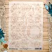 Лист веллума А4 "Королевский сапфир. Золотые цветы" (ScrapMania)