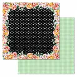 Набор бумаги 30,5х30,5 см "Каникулы в Париже", 12 листов (ScrapMania)