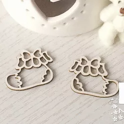Набор украшений из чипборда "Пара носочков 1" (LeoMammy)