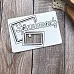 Чипборд "Путешествия. Эрмитаж", 7х4,5 см (Белый кот)