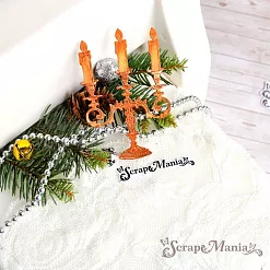 Нож "Добрый праздник. Подсвечник новогодний", 5х6 см (ScrapMania)