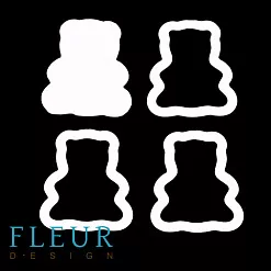 Украшение из чипборда "Заготовка для шейкера. Мишка" (Fleur-design) Украшение из чипборда "Заготовка для шейкера. Мишка" (Fleur-design)